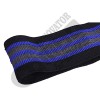 Heavy 4 Inch Wide Anti-Slip Resistance Hip Band Black & Blue color combination for Legs and Butt in CrossFit , Fitness, Sports gyms Workout Bands for Men.